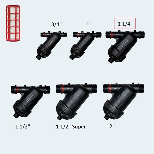 Ref.ª 1010MOD101-32 - Filtro Azud Modular 100 c/ Rede Inox 130µ - Rosca BSP 1 1/4