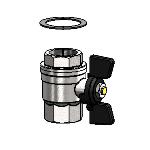 TORNEIRA DE DRENAGEM PARA FILTROS NW 500/650/800 Referência 20REF061 TORNEIRA DE DRENAGEM PARA FILTROS NW 500/650/800 Referência 20REF061